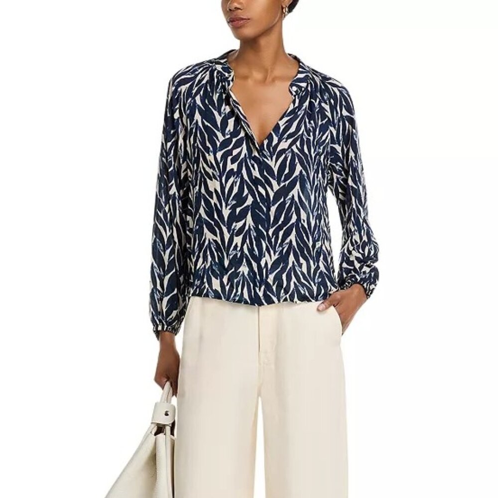 NWT Bella Dahl Long Sleeve Shirred Raglan Shirt (L) - Picture 3 of 3
